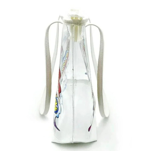 NWT Ed Hardy Butterfly Graphic Vintage Y2K Clear Festival‎ Large Tote Bag - Picture 5 of 5